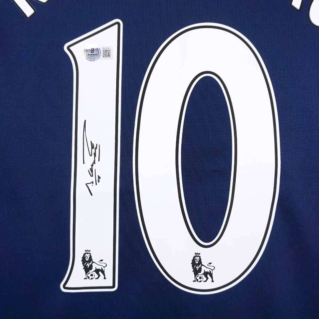 Sergio Aguero Signed Manchester City Soccer Jersey #10 with Beckett COA